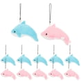 thumbnail image 1 of 12 piezas colgantes de la cadena de llaves de llave llaves de felpa de peluche decorativo accesorio de delfín relleno, 1 of 5