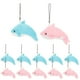 thumbnail image 1 of 12 piezas colgantes de la cadena de llaves de llave llaves de felpa de peluche decorativo accesorio de delfín relleno, 1 of 6