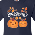 thumbnail image 4 of Inktastic Big Brother Pumpkins with Fall Leaves Youth T-Shirt, 4 of 5