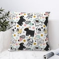 thumbnail image 4 of Pofeuu Funny Puppy Print Double-sided plush pillowcase Square Throw Pillow Covers Pillows Cover for Living Room Bedroom Sofa Couch Cushion Cover（No pillow core）-22"x22", 4 of 7