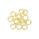 thumbnail image 2 of Pulsera de plata de ley S925 con anillo de conexión de bucle abierto y bucle cerrado, accesorios de joyería DIY chapados en oro, 2 of 5