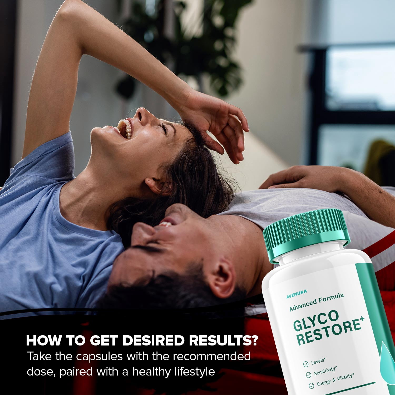 Glyco Restore Capsules – GlycoRestore Natural Blend Glycogen Formula for Health Support, 2 Pack, 120 Capsules