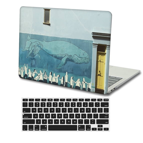 KSK KAISHEK Hard Shell Case Cover Compatible MacBook Air 13.6 Inch( Retina Display, 2022.0) + Black Keyboard Cover Model A2681 m2, Type C Painting A 0348