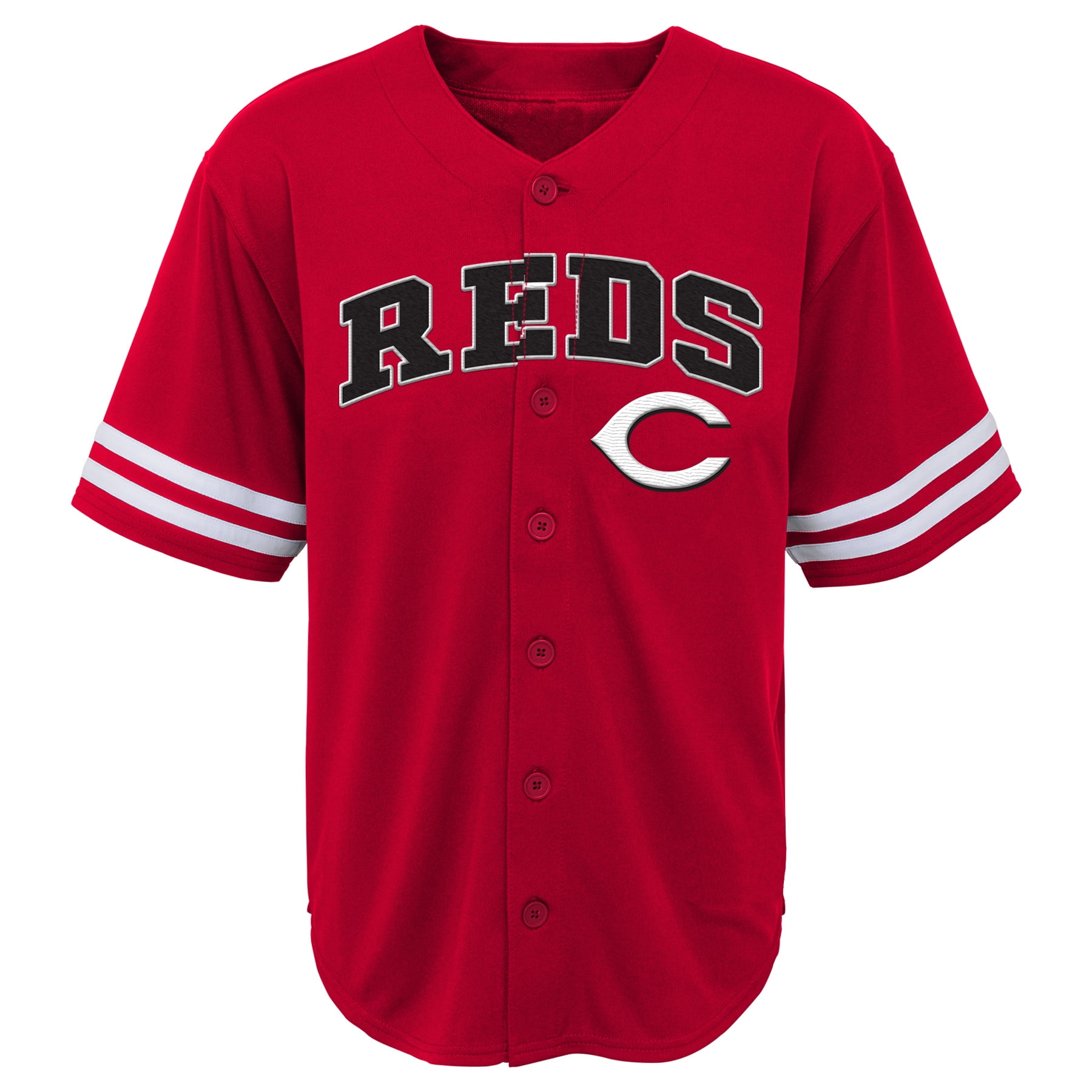 black and red cincinnati reds jersey