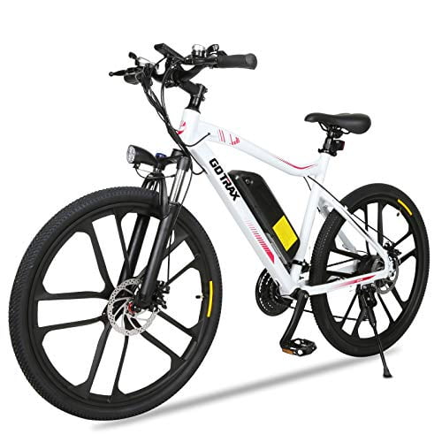 Gotrax 26 Pouces Vélo Électrique, BMX Adulte E Bike pour les Déplacements et Voyage (Blanc)