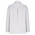 thumbnail image 4 of Elvqul White Shirts for Women Button up Long Sleeve Womens Tops Solid Collared Comfy Shirt, 4 of 5