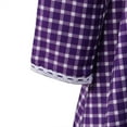 thumbnail image 6 of Medieval Victorian Dress Women Civil War Pioneer Purple Plaid Dress Vintage Long Sleeve Tea Party Gown, 6 of 7