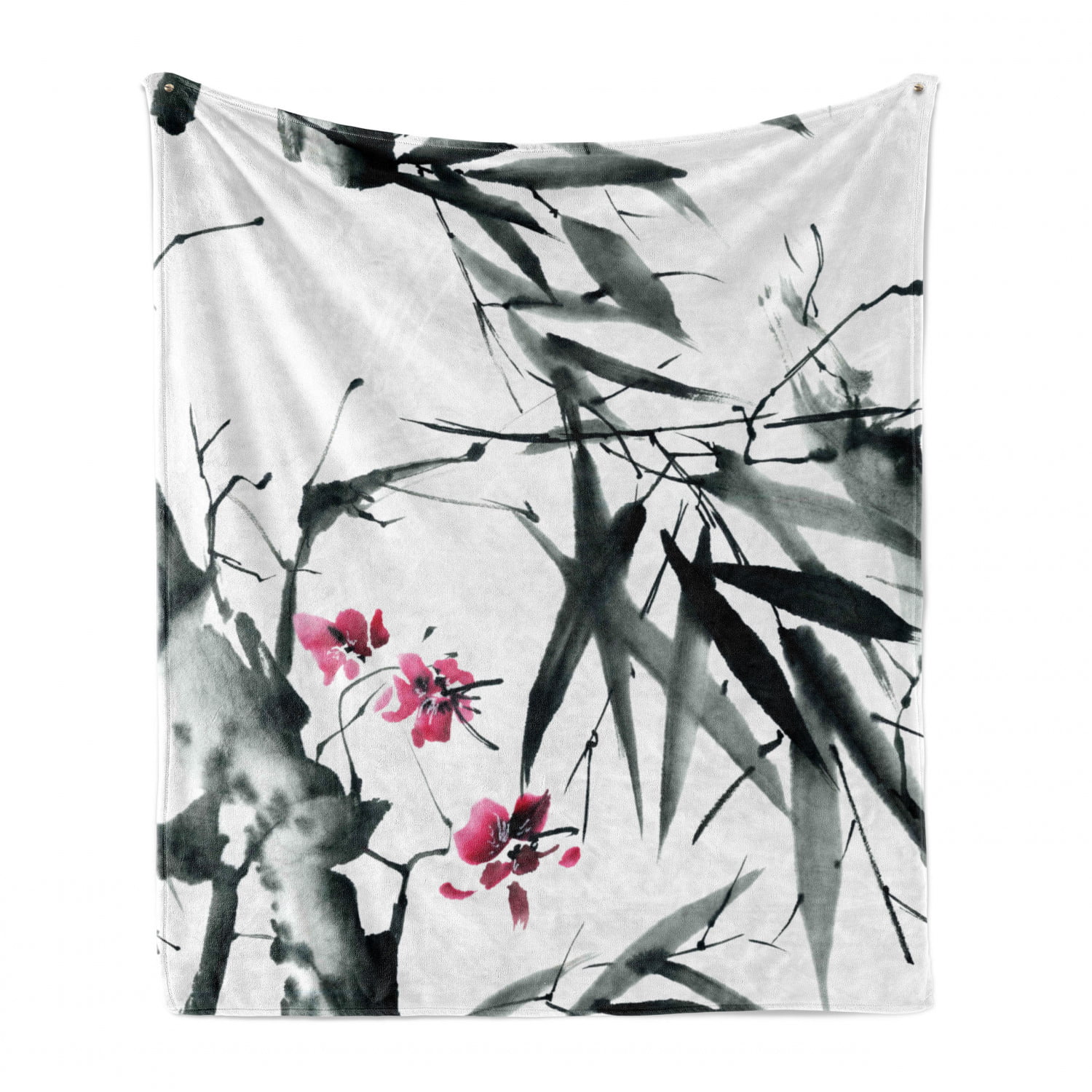 Fleece Throw Blanket Cherry Blossoms D Soft Blankets and Throws for Sofa Bed Warm Cozy 50x40 Inches
