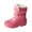 Hot Pink, variant on OWUUcdse Girls Snow Boots, Casual Non-Slip Fleece-lined Comfortable Winter Booties Light Blue Size 10 (Little Kids)