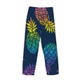 thumbnail image 5 of Xecao Abstract Bright Pineapple Fruit Retro Men's Straight Lounge Pajama Pants: The Ultimate in Comfortable Sleepwear, 5 of 9