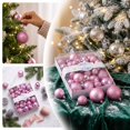 thumbnail image 6 of 42-Piece Pink Plastic Christmas Ball Set, Shatterproof Christmas Tree Ornaments, Assorted Reflective Sphere Collection Christmas Ornaments for Holiday Decor, 6 of 7
