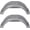 Gray, variant on Kojem 2Pcs 13" Single-Axle Trailer Fenders W/Steps Skirt Boat Black