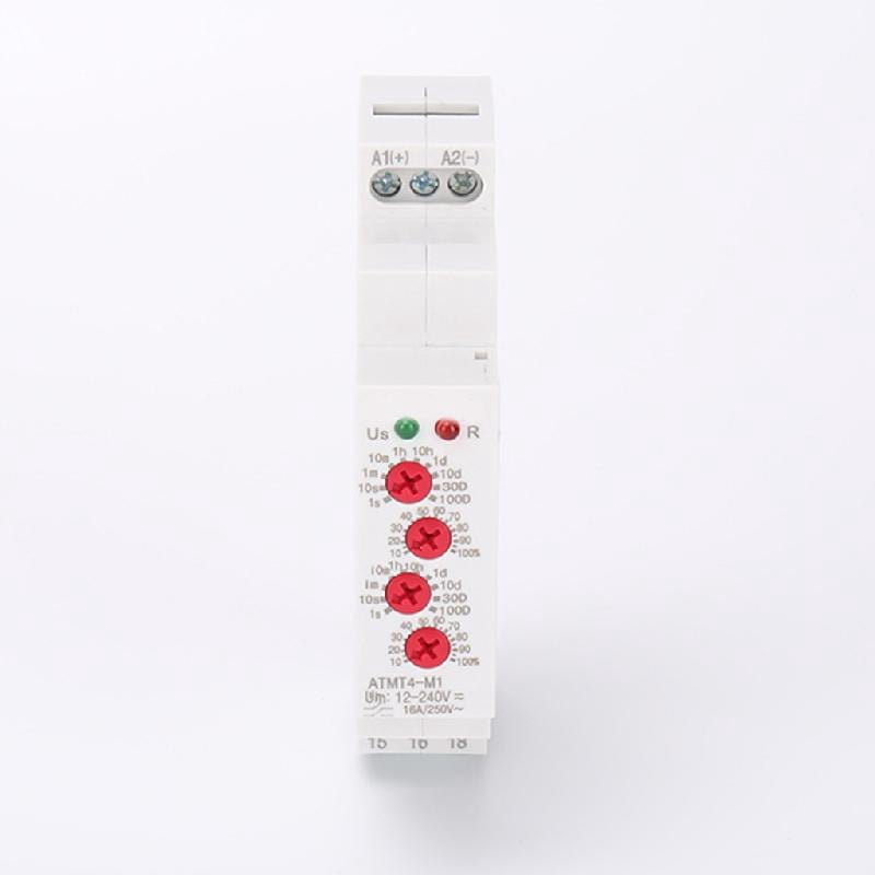 JZROCKER Portable Small Volumes Time Delay Relaying Accessory for DIN Rails with 10 Adjustable Functions for Various Control