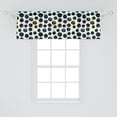 thumbnail image 2 of Ambesonne Polka Dots Window Valance, Creative Abstract Spots, 42" x 18", Charcoal Grey Multicolor, 2 of 3