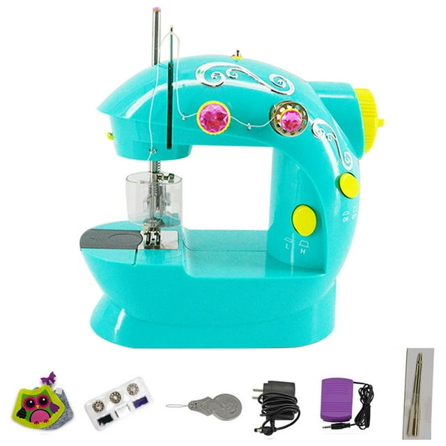 Youkk Mini Household Children Sewing Machine Portable Home Small Appliance Educational Toy