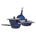thumbnail image 1 of Batería de Cocina Alfa 6pz Diamante Sirena Azul Antiadherente, 1 of 9