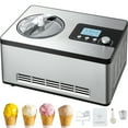 thumbnail image 5 of KFFKFF Self-Freezing Ice Cream Machine, 2-Quart Capacity for Frozen Yogurt & Sorbet, Stainless Electric Dessert Maker with 3 Settings, LCD Screen & Timer, Silver, 5 of 9