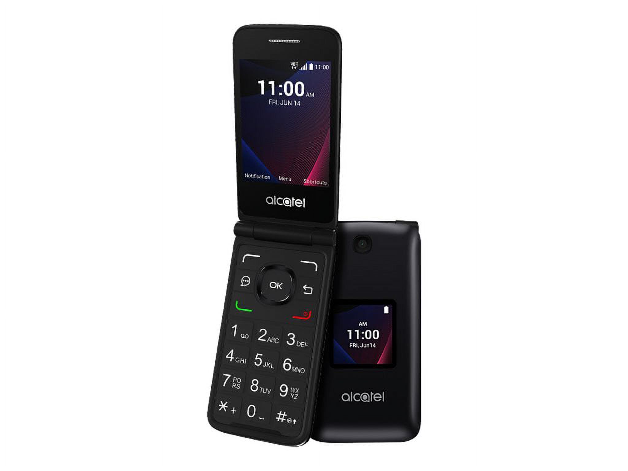 Alcatel 4051S 2.8" 8GB Memory Verizon Prepaid LTE Flip Phone, Black - image 4 of 12