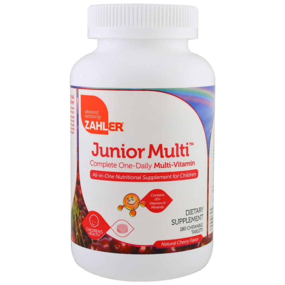 Zahler Junior MultiVitamin Natural Cherry Flavor 180 Chewable