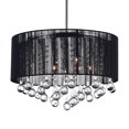 thumbnail image 2 of 6 Light Drum Shade Chandelier with Chrome finish, 2 of 6