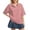 Pink #22, variant on Dresfit Polo Shirts for Women Collared Golf Shirts Summer 2026 Short Sleeve Button Down Back To School Basic Tees Lightweight Loose Oversized Golf T Shirts M