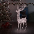 thumbnail image 1 of vidaXL XXL Acrylic Christmas Reindeer 250 LED 180 cm Warm White, 1 of 4