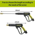 thumbnail image 2 of POHIR Pressure Washer Gun and Hose 3600 PSI, Pressure Washer Hose 50ft and Gun, 3/8" Quick Connect Swivel, M22 15mm/14mm Fittings, 30" Extension Wand & 7 Nozzle Tips - for Home & Outdoor Cleaning, 2 of 9