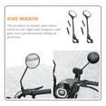 thumbnail image 4 of OULII 2Pcs Plastic Rearview Mirror for Bike Handlebar Convex Cycling Bikers, 4 of 8