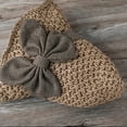 thumbnail image 5 of Elegant Woven Straw Sun Hat with Bow,2026 Women's Foldable Ruffle Wide Brim Straw Bucket Hat, Straw Sun Hats for Women Coffee, 5 of 7