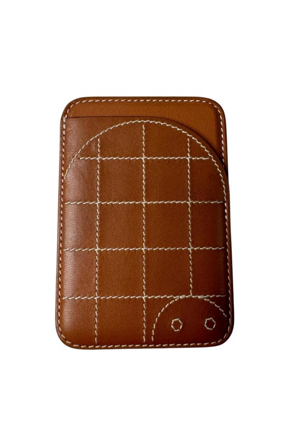 Pre-Owned Hermes business card holder/card case, Magsafe Eman, Turtle design, Swift leather, W...