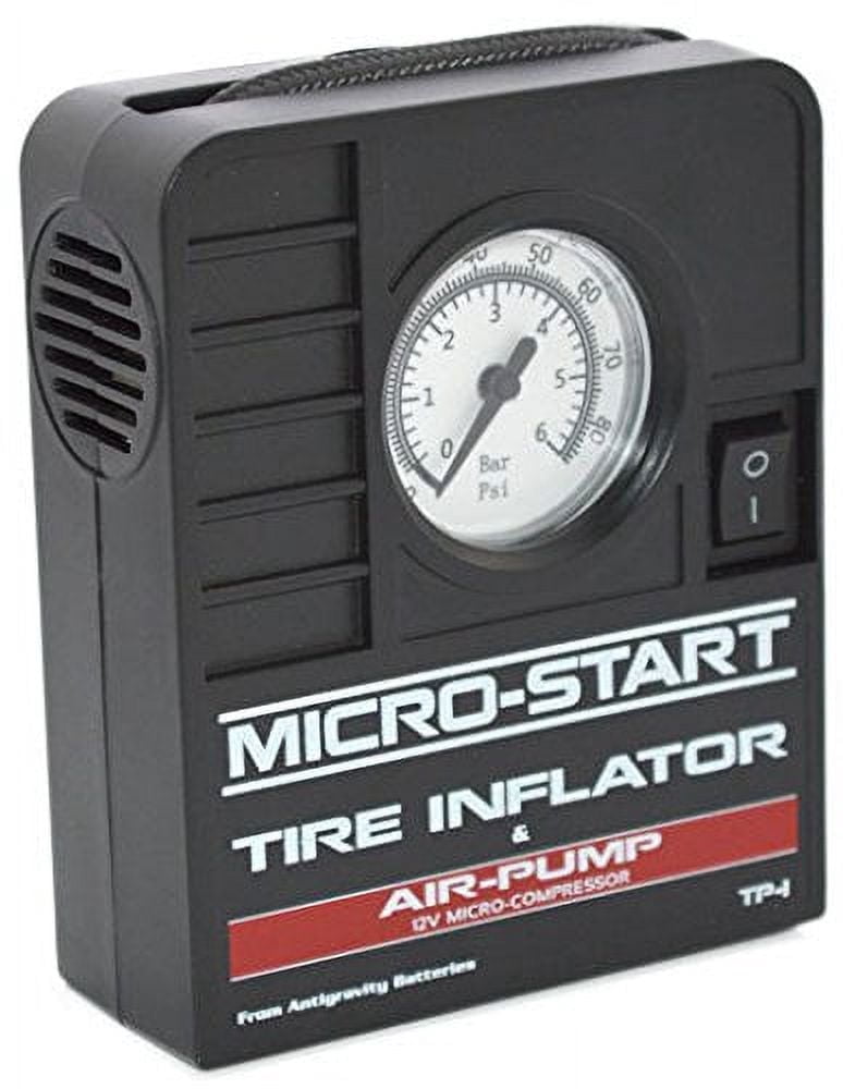 Antigravity MSA-9 Portable Tire Inflator Air Compressor, 12V DC Mini Air Pump for Car, Motorcycle, Bicycle Tires