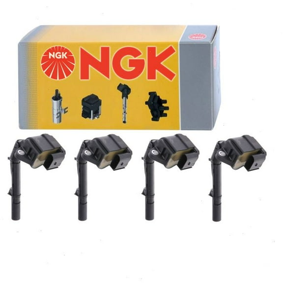 4 pc NGK Ignition Coils compatible with Mercedes-Benz CLA250 2.0L L4 2014-2016