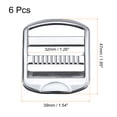 thumbnail image 2 of Metal Ladder Buckle Slider, 6 Pack 32mm(1-1/4") Inner Width, Silver Tone, 2 of 5