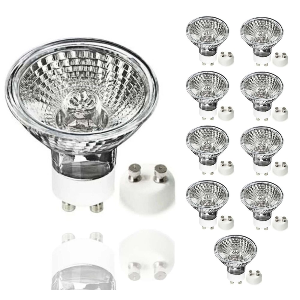 Sterl Lighting Pack of 10 MR16 Track Lighting Halogen Bulb, 50 Watt