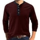 thumbnail image 2 of Camisas de Hombre Camisas de Manga Larga Jersey Con Botón Fondo de Cuello Redondo Top Odeerbi  ODB176038, 2 of 6