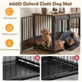 thumbnail image 6 of Dog Crate Furniture with 2 Doors and Safety Latch, 2-in-1 Heavy Duty Dog Cage Dog Kennel for Small Dogs, 6 of 7