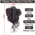 thumbnail image 4 of TESOON Claw Clip Messy Bun Hair Piece,Hair Extensions for Women,Tousled Updo, 4 of 7