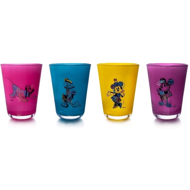 Vasos Vidrio Disney 392ml Juego 4 Pzas Mickey Bebida Libbey Libbey 1719503