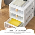 thumbnail image 2 of ifundom White Layered Desktop Box Organizer for Office and Home Storage Solutions, 2 of 6