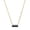 Black Diamond, variant on Collection Round White Diamond & Ruby Horizontal Bar Pendant for Women with 18 Inch Silver Chain (0.05 ctw, Color I-J, Clarity I2-I3) in 925 Sterling Silver