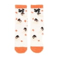 thumbnail image 2 of Kinet Halloween Fuzzy Socks For Women Men Crew Socks Pumpkin Ghost Pattern Halloween Gift Fall Winter Warm Soft Festival Party Lounging Home Socks,Orange, 2 of 4