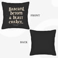 thumbnail image 6 of Set of 2 Decorative Throw Pillow Covers 18x18in with Dark Background Light Beige Quote & Star Accents for Couch Bed Car, 6 of 8