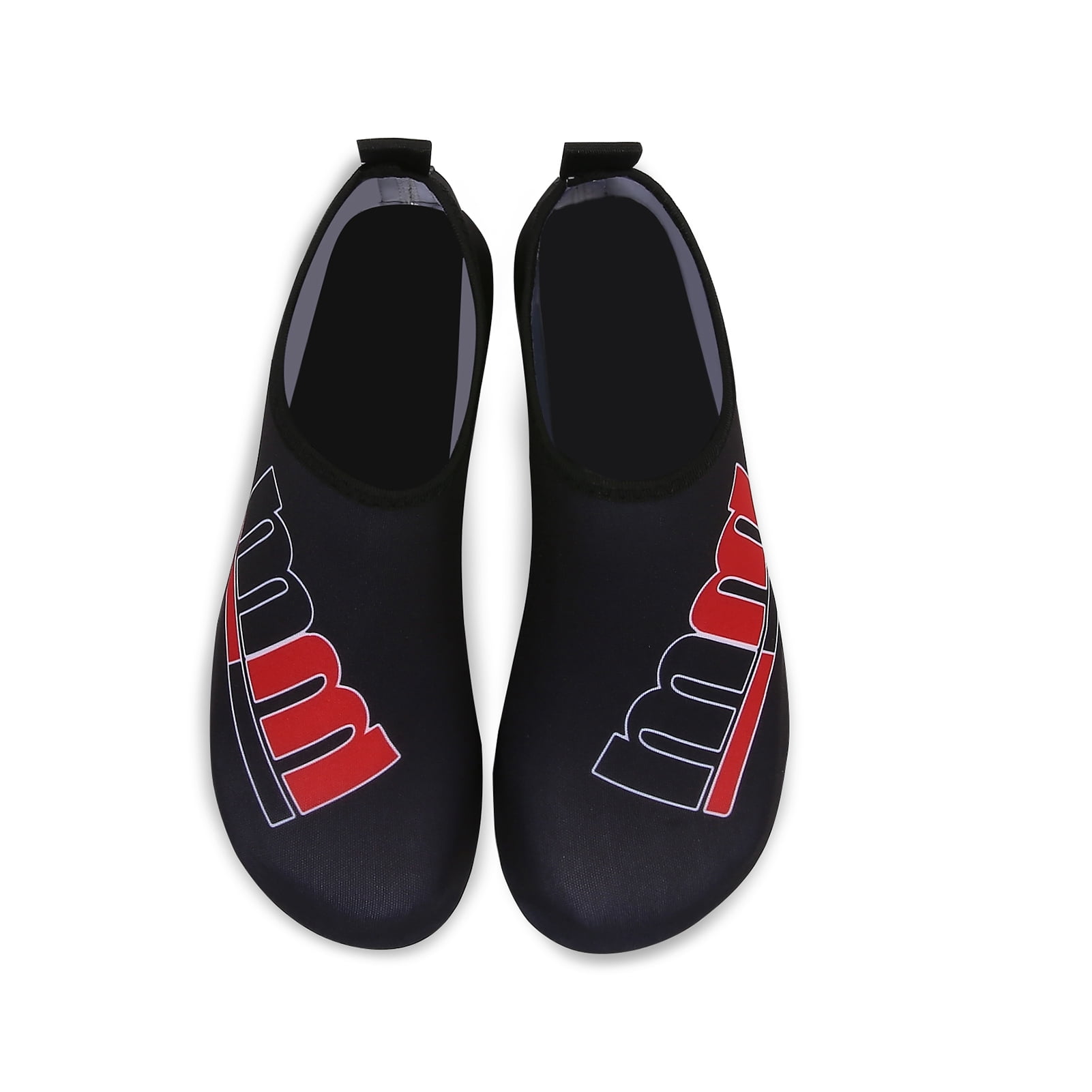 Men and Women a Slip On Barefoot Quick-Dry Beach Aqua Yoga Water Shoes (MM/Black, 7.5-8.5 Women/6.5-7.5 Men)