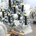 thumbnail image 3 of Decoración de árbol de Navidad con clip de poste largo, luz de vela LED, control remoto temporizado, vela electrónica, 3 of 5