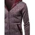 thumbnail image 3 of FashionOutfit Men's Fine Quality Plush Fleece Lined Zip up Hoodie Jacket, 3 of 3