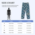 thumbnail image 2 of Salouo Anchors Print Pajama Pants for Men, Lounge Pants Elastic Waistband Casual Men's sleepwear Loungewear Sleep Pajama Pant -Large, 2 of 7