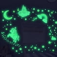 thumbnail image 2 of Calcomanías de pared de estrellas y unicornios que brillan en la oscuridad, pegatinas de luna brillante y castillo arcoíris, 174 piezas de decoración de techo luminosa para habitación de niños, gran JAMW  Sencillez, 2 of 5