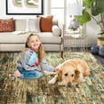 thumbnail image 6 of ZACOO 10x13 Area Rug Extra Large Machine Washable Rug for Living Room Modern Abstract Accent Rug, Brown, 6 of 7