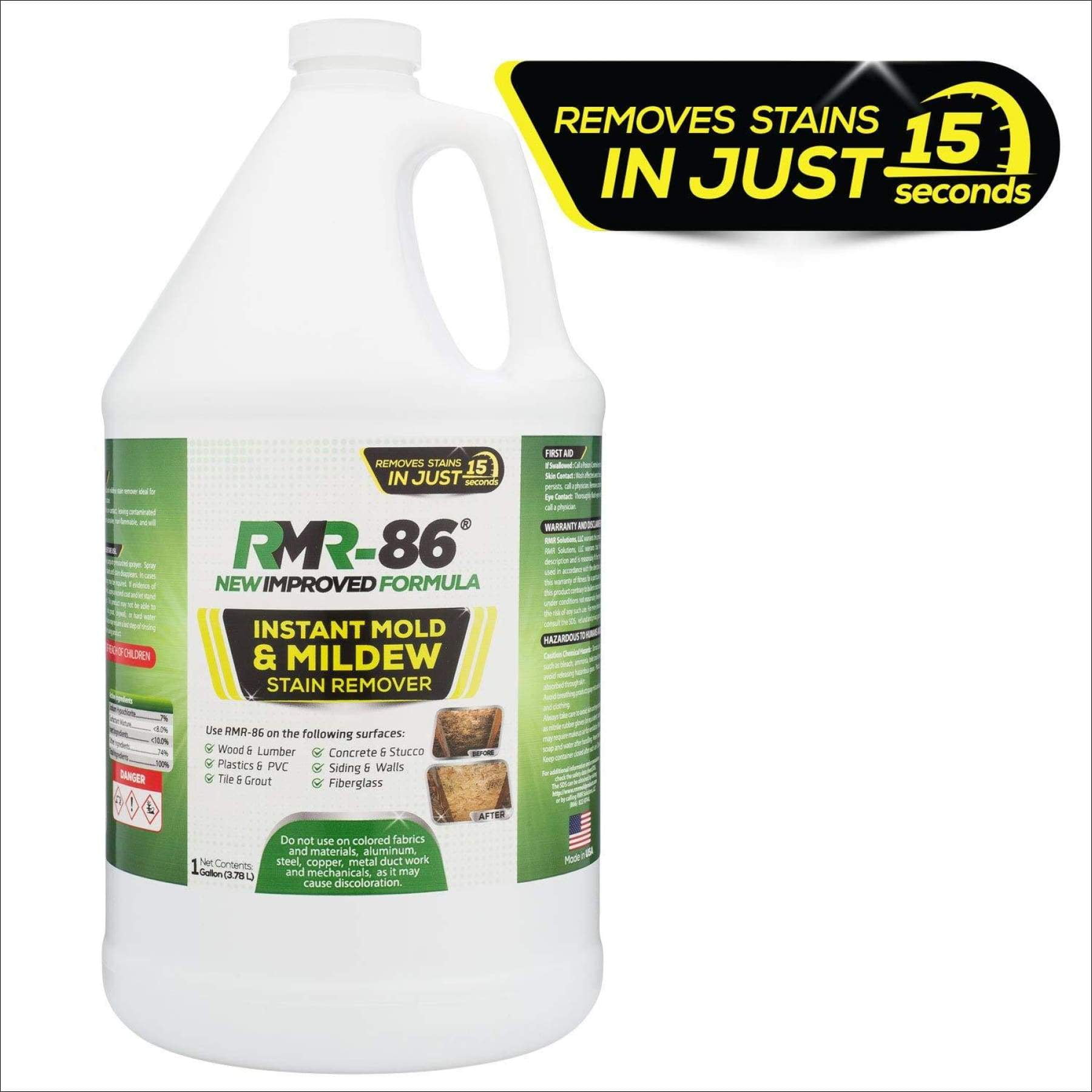RMR86 Instant Mold Stain & Mildew Stain Remover (1 Gallon) 128 Fl Oz