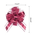 thumbnail image 2 of 12pcs 9" Extra Large Pull Bow Metallic Gift Wrapping Bows Ribbon Organza Burgundy Red for Wedding Baskets Presents, 2 of 6